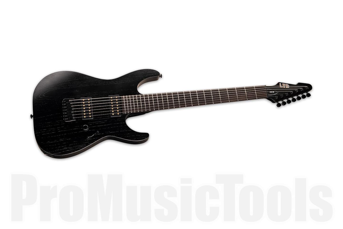 ESP Ltd AW-7 Baritone - Alex Wade Signature - Open Grain Black Satin