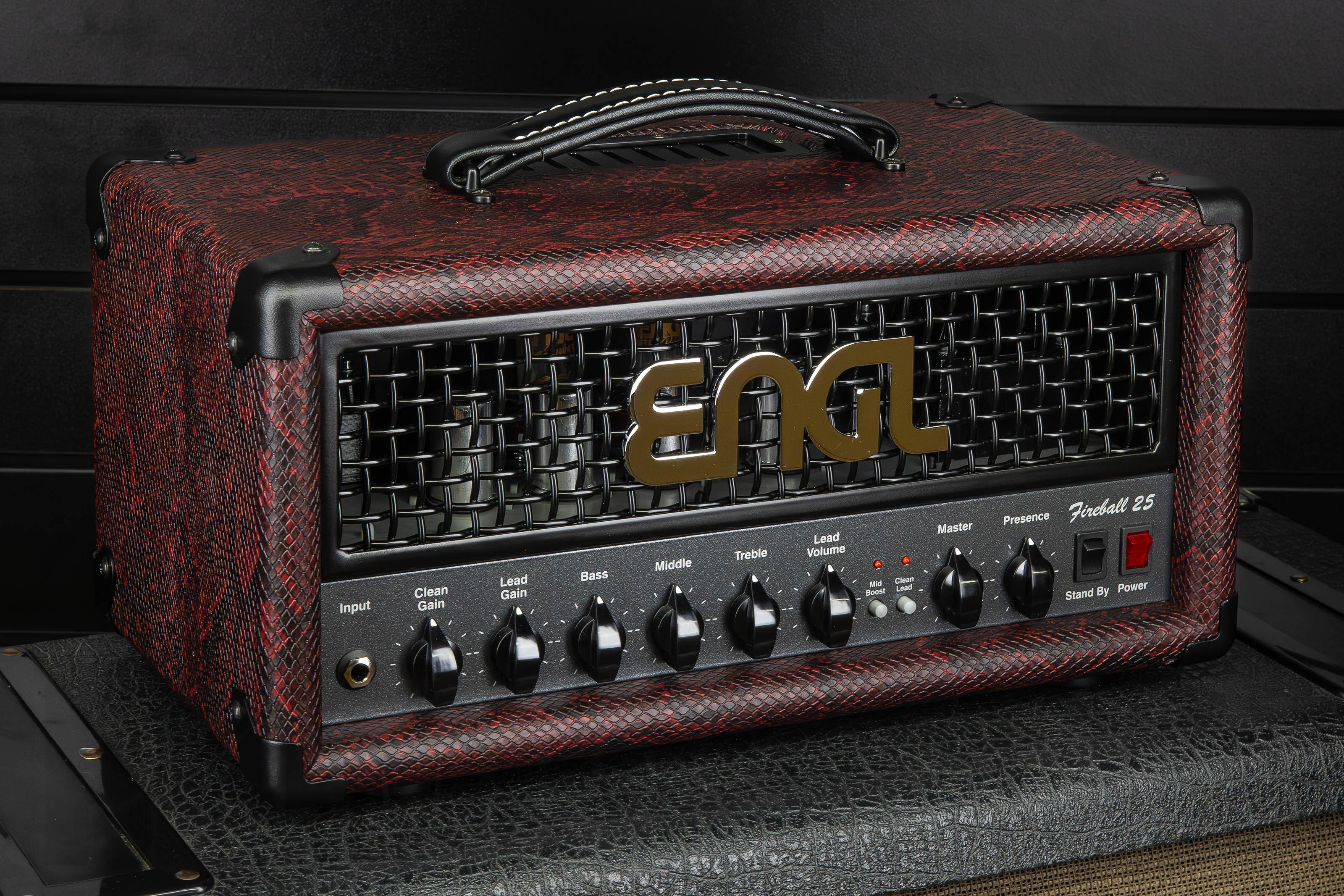 Engl Fireball 25 Head E633 Custom Shop Red Snakeskin | ProMusicTools