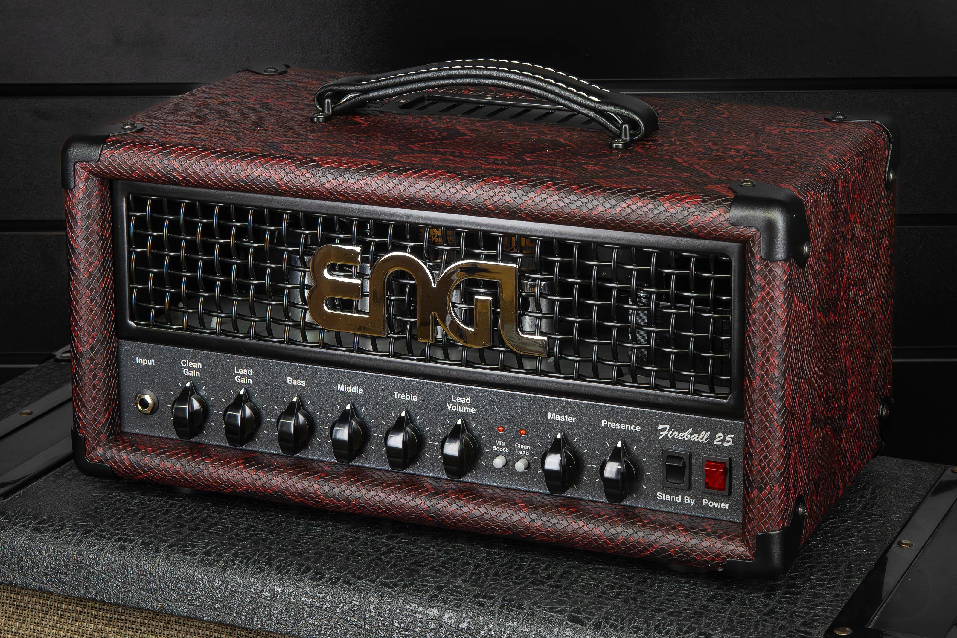 Engl Fireball 25 Head E633 Custom Shop Red Snakeskin | ProMusicTools