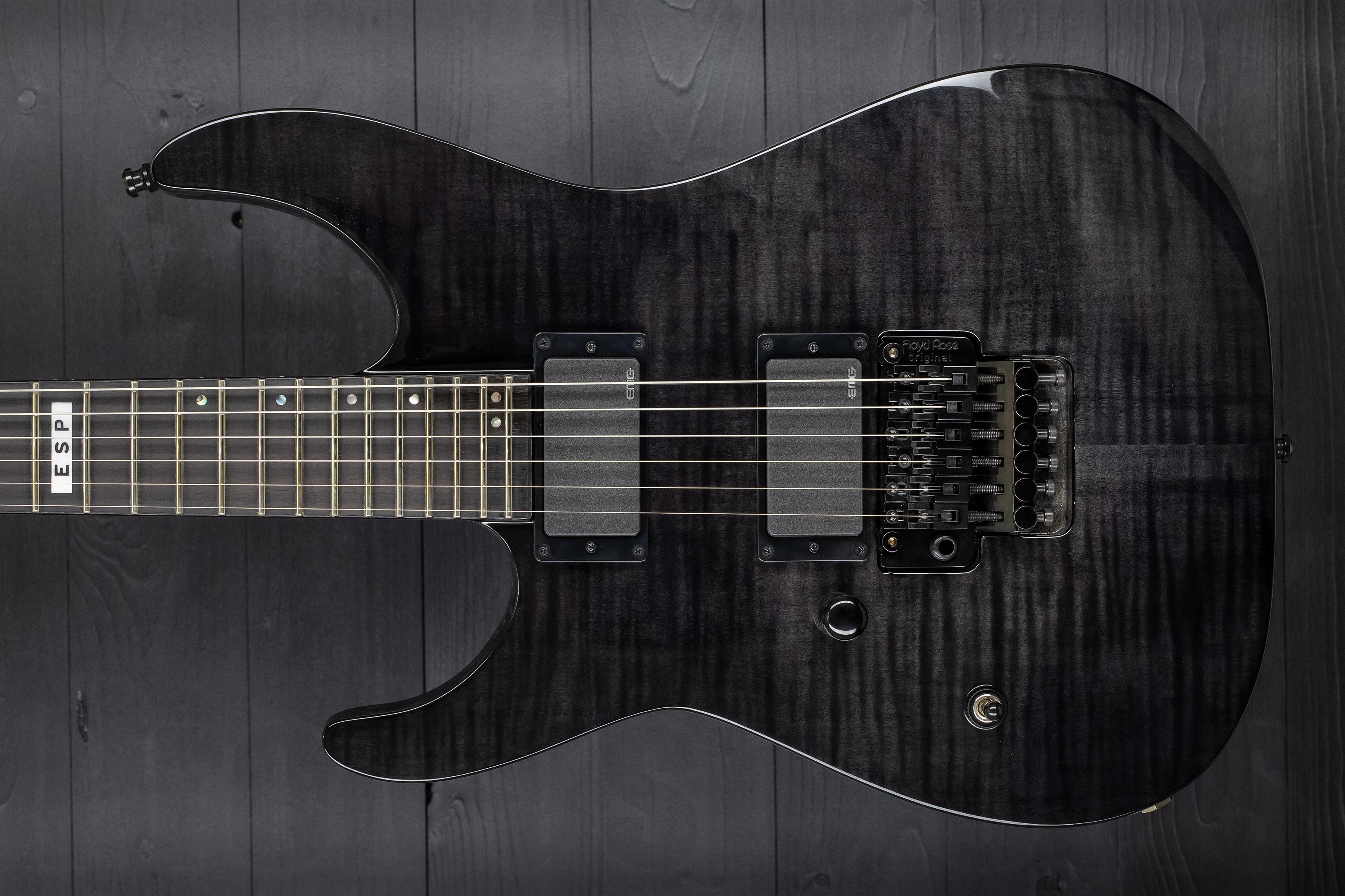 ESP E-II M-II FM LH STBLK - See Thru Black - Lefthand | ProMusicTools