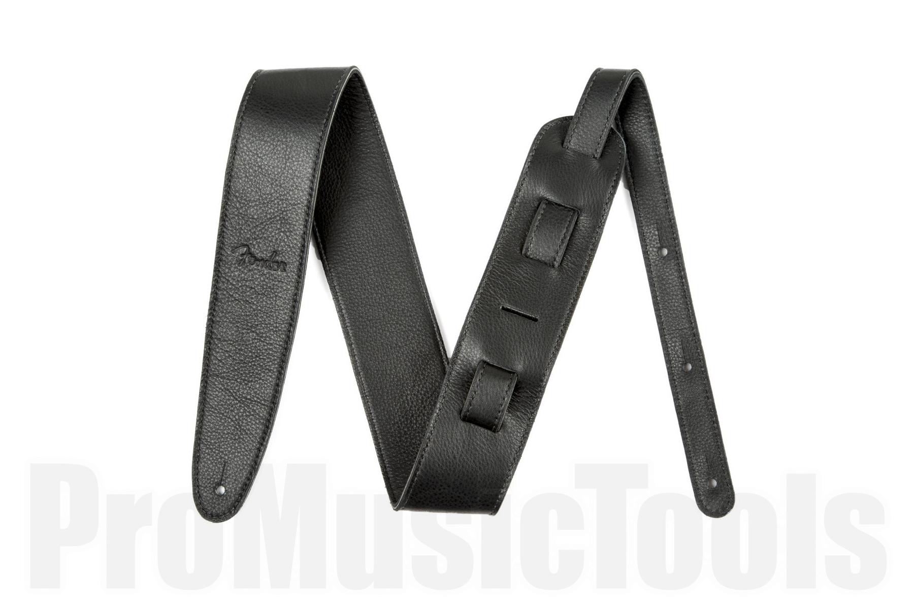 Fender Artisan Crafted Leather Strap - 2.5" Black