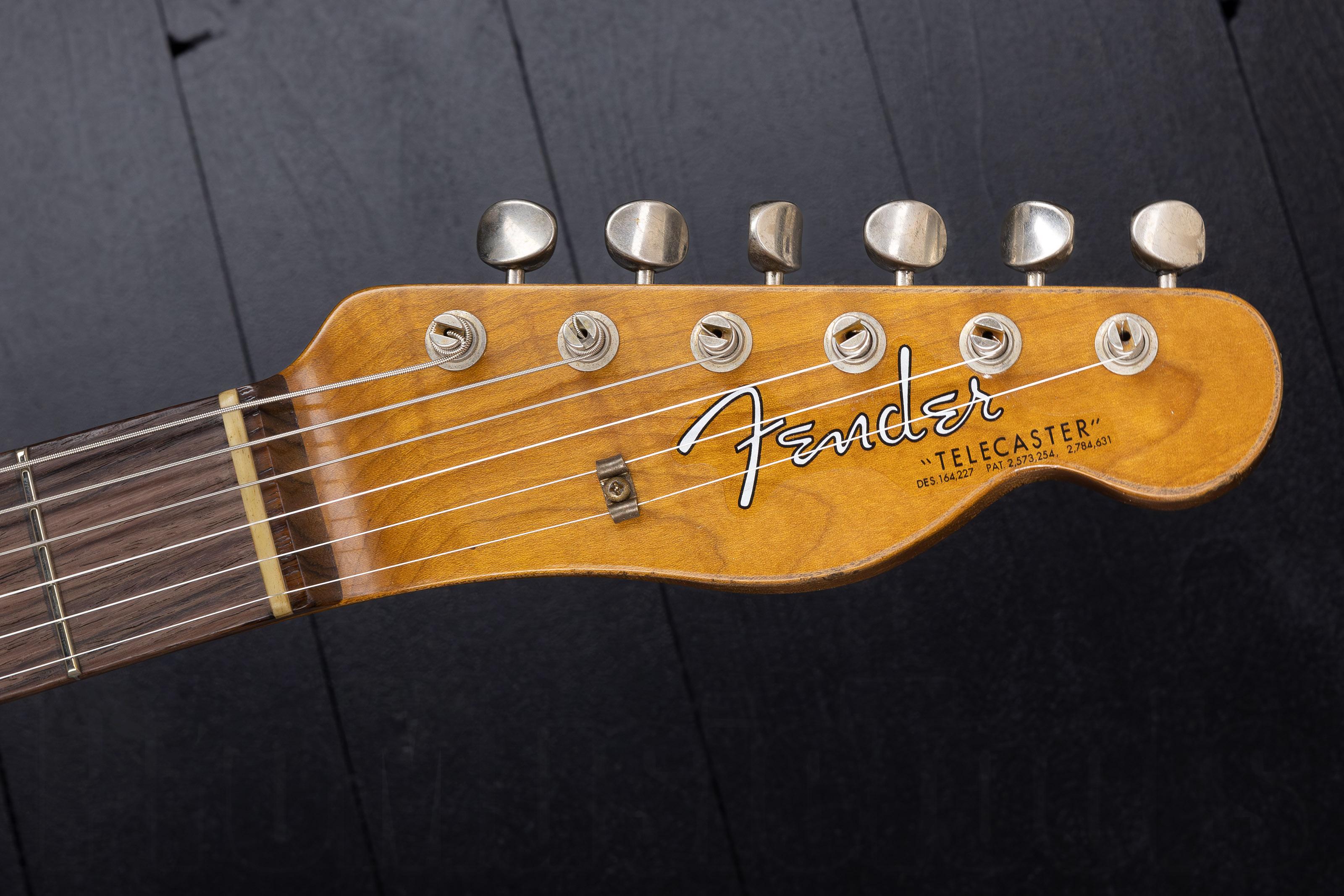 Fender Custom Shop Limited Edition HS Tele Custom Relic RW - Aged Charcoal Frost Metallic