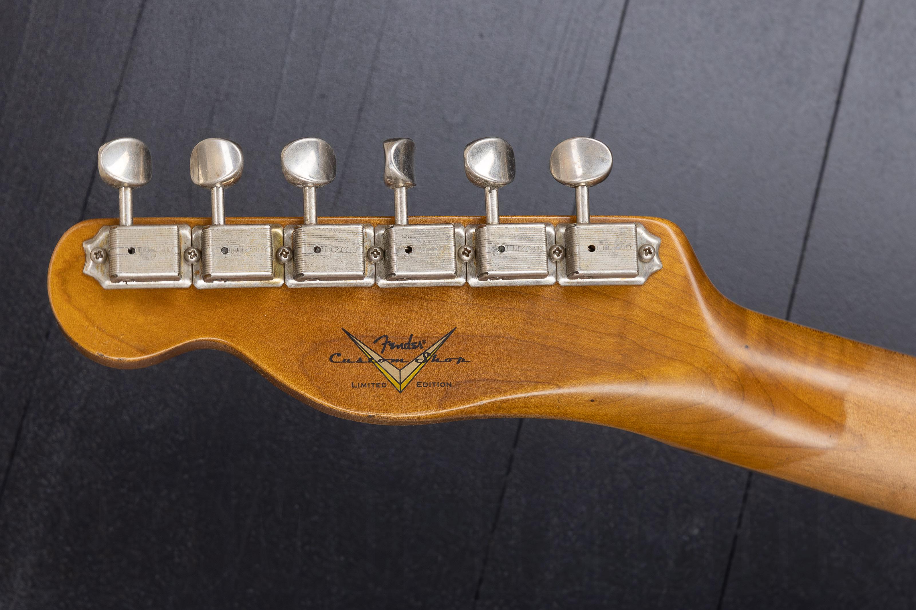Fender Custom Shop Limited Edition HS Tele Custom Relic RW - Aged Charcoal Frost Metallic