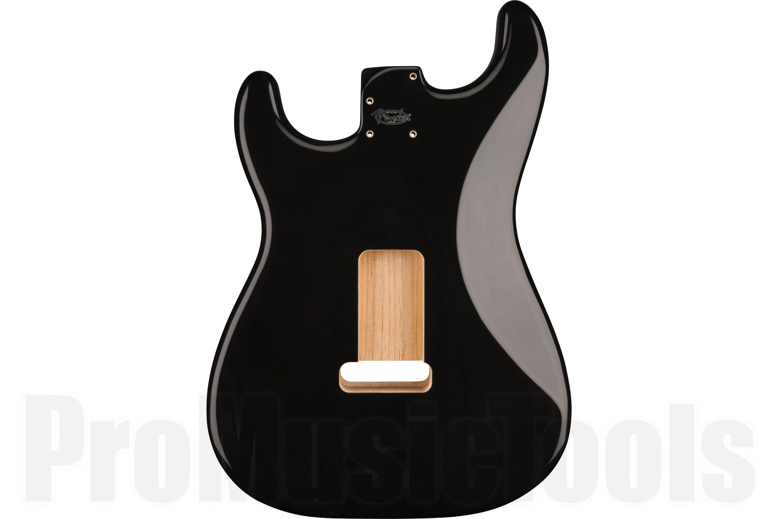 Fender Deluxe Series Stratocaster HSH Alder Body 2 Point Bridge Mount - Black