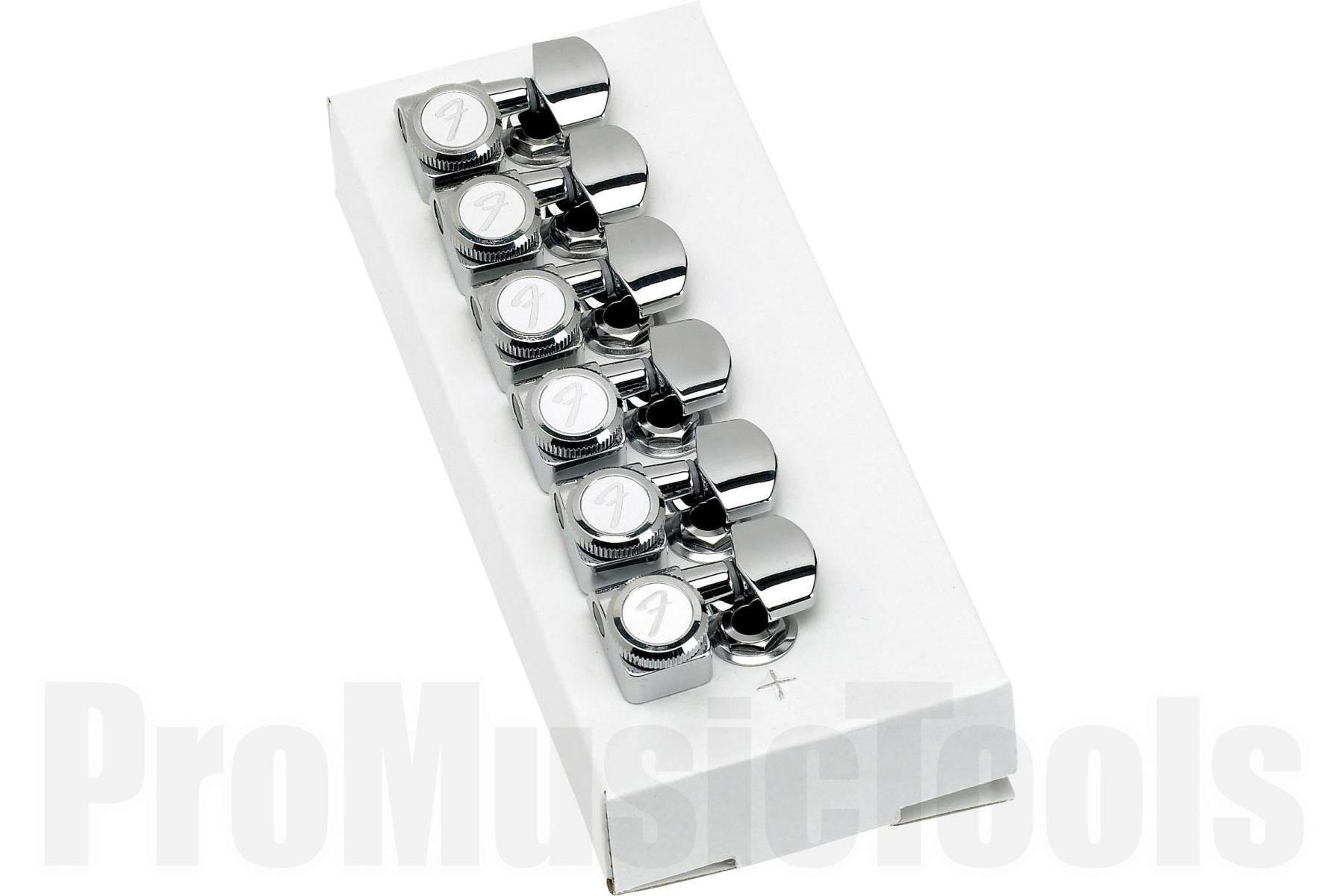Fender Locking Stratocaster/Telecaster Staggered Tuning Machines (Polished Chrome) (6)