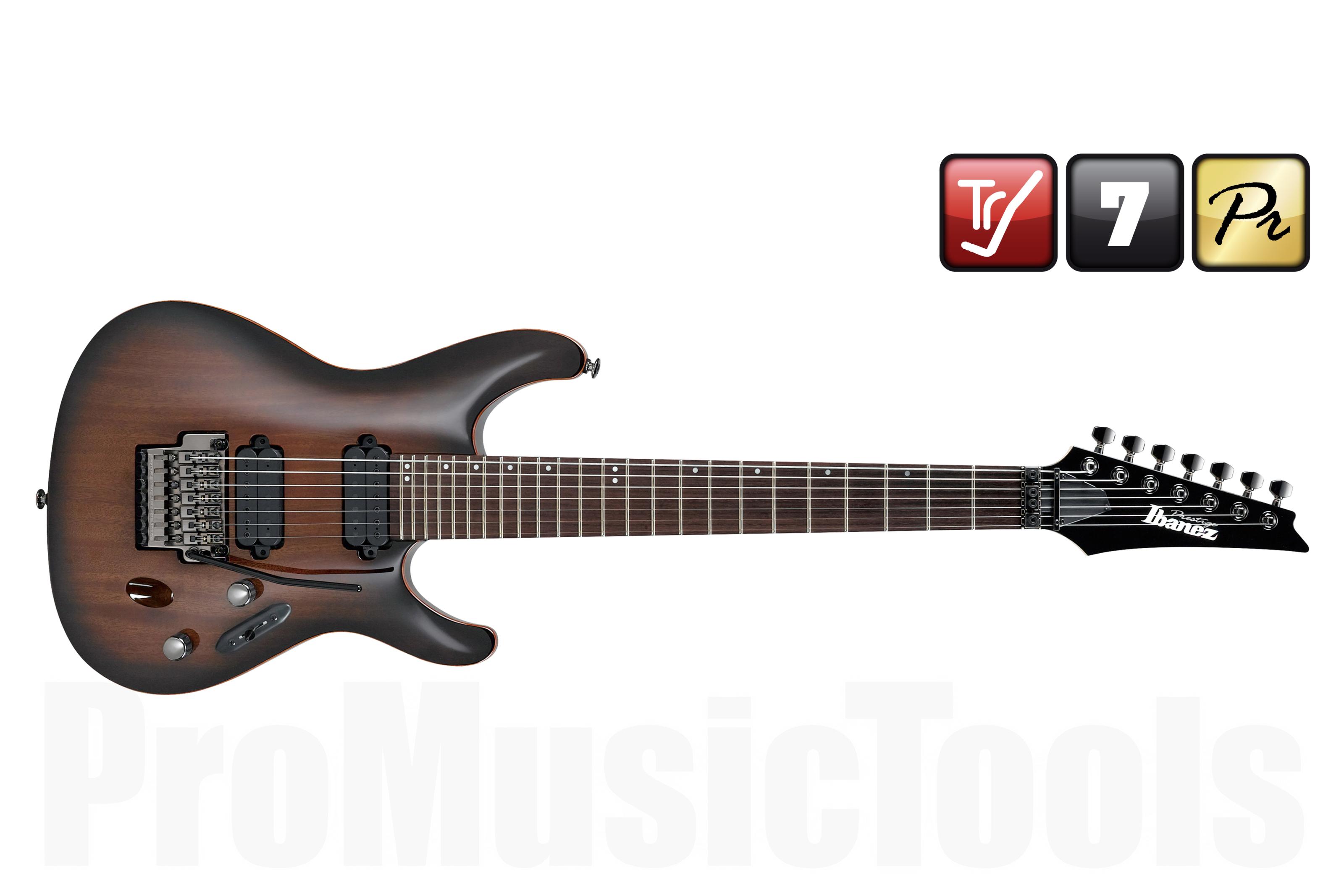 Ibanez S5527 TKS Prestige - Transparent Black Sunburst - b-stock