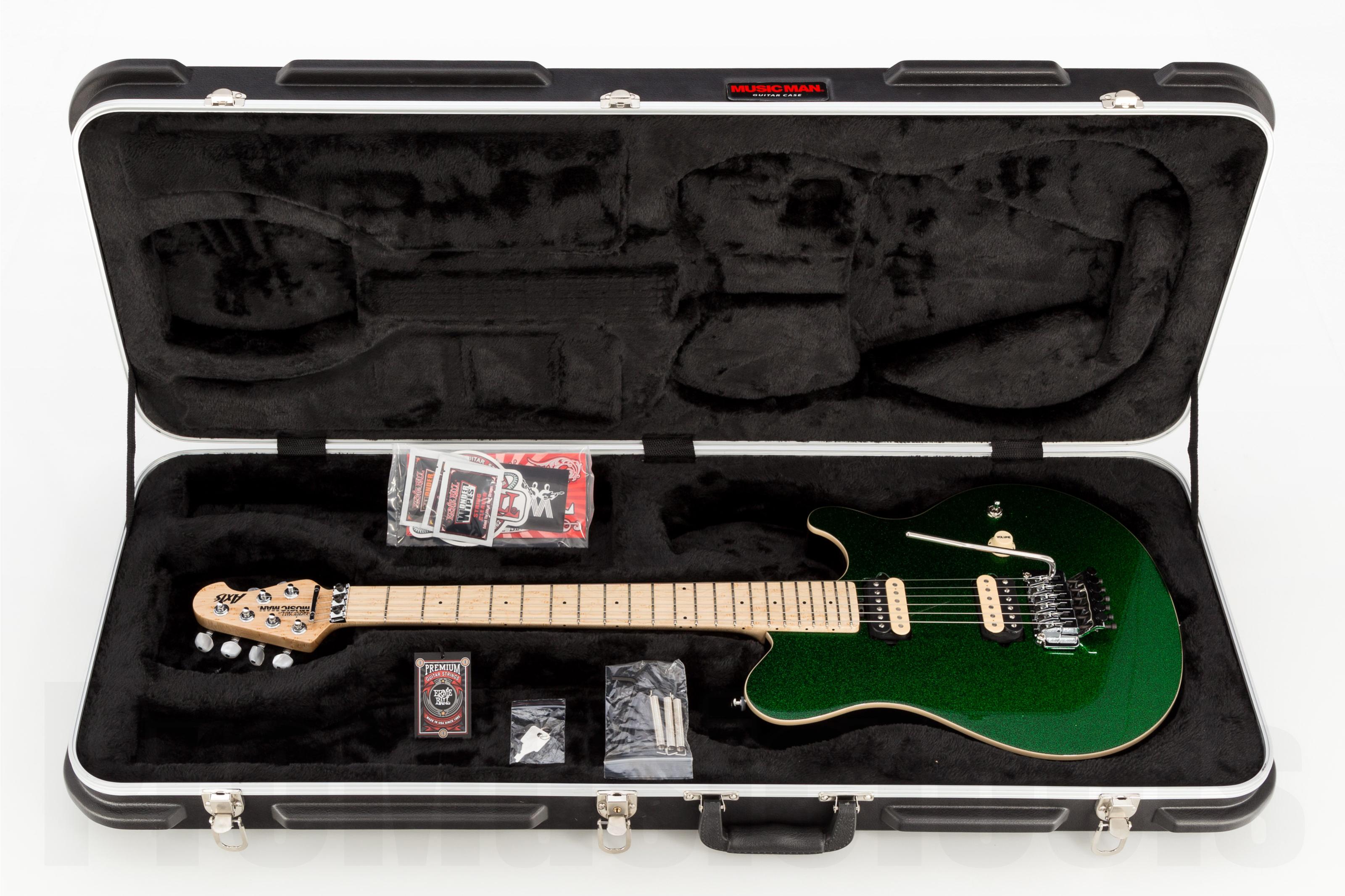Music Man USA Axis ES - PDN Emerald Green Sparkle Limited Edition