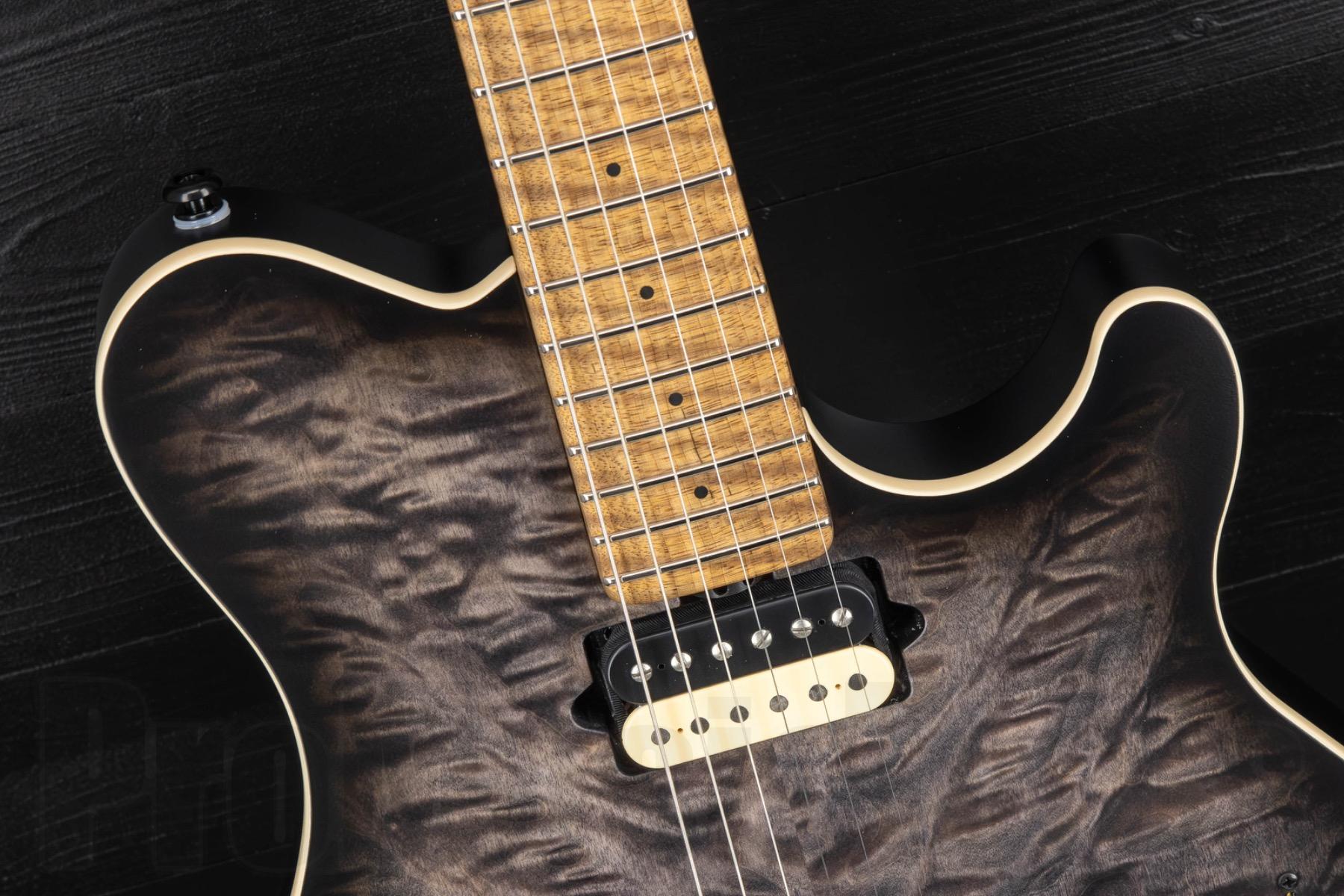 Music Man USA Axis Super Sport HH CC - Charcoal Cloud Quilt